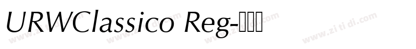 URWClassico Reg字体转换